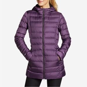 EDDIE BAUER CirrusLite 2.0 Down Parka in Purple Sz S Down Filled